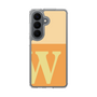 スリムプロテクションケース［ オリジナル - initial two tone - W orange ］