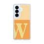 スリムプロテクションケース［ オリジナル - initial two tone - W orange ］