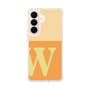 スリムプロテクションケース［ オリジナル - initial two tone - W orange ］