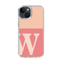 スリムプロテクションケース［ オリジナル - initial two tone - W pink ］