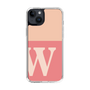 スリムプロテクションケース［ オリジナル - initial two tone - W pink ］
