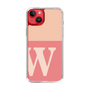 スリムプロテクションケース［ オリジナル - initial two tone - W pink ］