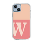 スリムプロテクションケース［ オリジナル - initial two tone - W pink ］