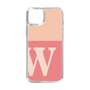 スリムプロテクションケース［ オリジナル - initial two tone - W pink ］