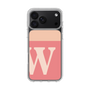 スリムプロテクションケース［ オリジナル - initial two tone - W pink ］