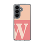 スリムプロテクションケース［ オリジナル - initial two tone - W pink ］