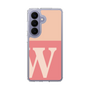 スリムプロテクションケース［ オリジナル - initial two tone - W pink ］