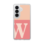 スリムプロテクションケース［ オリジナル - initial two tone - W pink ］