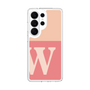 スリムプロテクションケース［ オリジナル - initial two tone - W pink ］