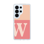 スリムプロテクションケース［ オリジナル - initial two tone - W pink ］