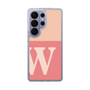 スリムプロテクションケース［ オリジナル - initial two tone - W pink ］