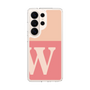スリムプロテクションケース［ オリジナル - initial two tone - W pink ］