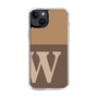スリムプロテクションケース［ オリジナル - initial two tone - W brown ］