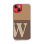 スリムプロテクションケース［ オリジナル - initial two tone - W brown ］