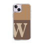 スリムプロテクションケース［ オリジナル - initial two tone - W brown ］