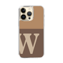 スリムプロテクションケース［ オリジナル - initial two tone - W brown ］