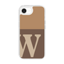 スリムプロテクションケース［ オリジナル - initial two tone - W brown ］