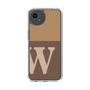 スリムプロテクションケース［ オリジナル - initial two tone - W brown ］