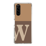 スリムプロテクションケース［ オリジナル - initial two tone - W brown ］