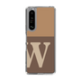 スリムプロテクションケース［ オリジナル - initial two tone - W brown ］