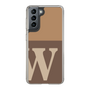 スリムプロテクションケース［ オリジナル - initial two tone - W brown ］