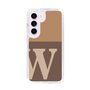 スリムプロテクションケース［ オリジナル - initial two tone - W brown ］