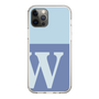 スリムプロテクションケース［ オリジナル - initial two tone - W blue ］