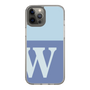 スリムプロテクションケース［ オリジナル - initial two tone - W blue ］