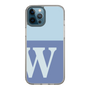 スリムプロテクションケース［ オリジナル - initial two tone - W blue ］