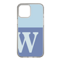 スリムプロテクションケース［ オリジナル - initial two tone - W blue ］