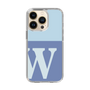 スリムプロテクションケース［ オリジナル - initial two tone - W blue ］