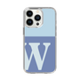 スリムプロテクションケース［ オリジナル - initial two tone - W blue ］
