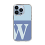スリムプロテクションケース［ オリジナル - initial two tone - W blue ］