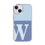 スリムプロテクションケース［ オリジナル - initial two tone - W blue ］