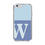 スリムプロテクションケース［ オリジナル - initial two tone - W blue ］