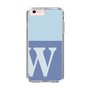 スリムプロテクションケース［ オリジナル - initial two tone - W blue ］