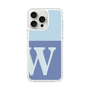 スリムプロテクションケース［ オリジナル - initial two tone - W blue ］