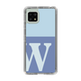 スリムプロテクションケース［ オリジナル - initial two tone - W blue ］
