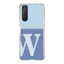 スリムプロテクションケース［ オリジナル - initial two tone - W blue ］