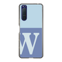 スリムプロテクションケース［ オリジナル - initial two tone - W blue ］