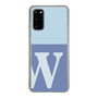 スリムプロテクションケース［ オリジナル - initial two tone - W blue ］