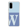 スリムプロテクションケース［ オリジナル - initial two tone - W blue ］