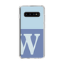スリムプロテクションケース［ オリジナル - initial two tone - W blue ］