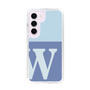 スリムプロテクションケース［ オリジナル - initial two tone - W blue ］