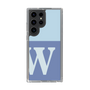 スリムプロテクションケース［ オリジナル - initial two tone - W blue ］