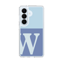 スリムプロテクションケース［ オリジナル - initial two tone - W blue ］