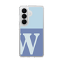 スリムプロテクションケース［ オリジナル - initial two tone - W blue ］