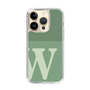 スリムプロテクションケース［ オリジナル - initial two tone - W green ］