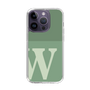 スリムプロテクションケース［ オリジナル - initial two tone - W green ］