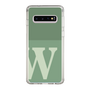 スリムプロテクションケース［ オリジナル - initial two tone - W green ］